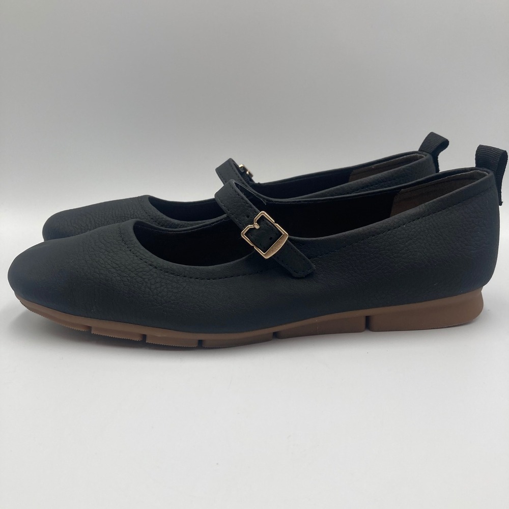 Dr Scholls‎ Timeless Mary Jane Black Flats Comfort Shoes Women Size 9